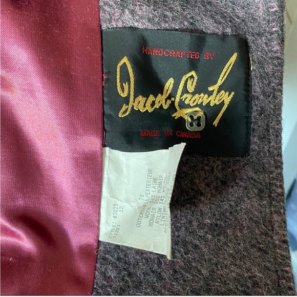 Vintage Mohair Wool Blend Jacob Crowley Jacket - Picture 7 of 8